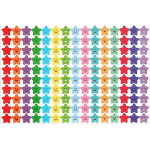 Smiley Star Stickers - Sheet of 150's